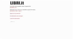 Desktop Screenshot of phplist.libri.it