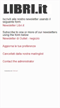 Mobile Screenshot of phplist.libri.it