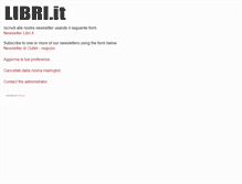 Tablet Screenshot of phplist.libri.it